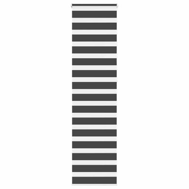 Zebra rolgordijn 60x230 cm stofbreedte zwart 55,9 cm