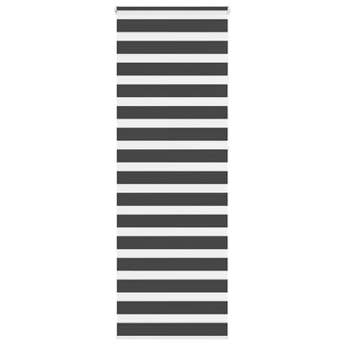 Zebra rolgordijn 80x230 cm stofbreedte 75,9 cm zwart