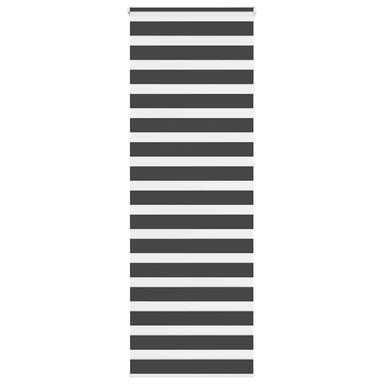 Zebra rolgordijn 85x230 cm stofbreedte 80,9 cm zwart