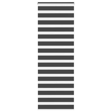 Zebra rolgordijn 90x230 cm stofbreedte 85,9 cm zwart