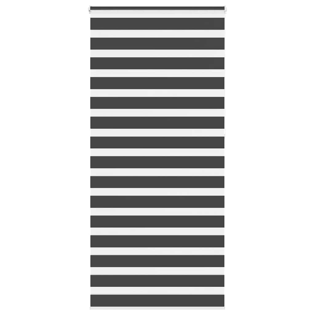 Zebra rolgordijn 110x230 cm stofbreedte 105,9 cm zwart