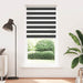 Zebra rolgordijn 115x230 cm stofbreedte 110,9 cm zwart