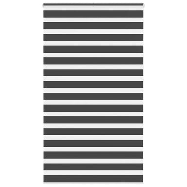 Zebra rolgordijn 135x230 cm stofbreedte 130,9 cm zwart