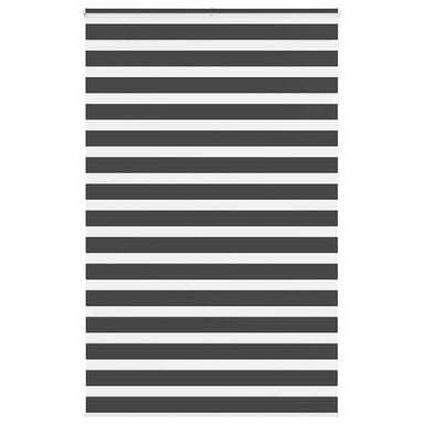 Zebra rolgordijn 140x230 cm stofbreedte 135,9 cm zwart