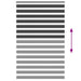 Zebra rolgordijn 140x230 cm stofbreedte 135,9 cm zwart