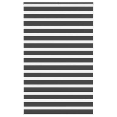 Zebra rolgordijn 145x230 cm stofbreedte 140,9 cm zwart
