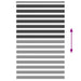 Zebra rolgordijn 145x230 cm stofbreedte 140,9 cm zwart