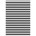 Zebra rolgordijn 155x230 cm stofbreedte 150,9 cm zwart