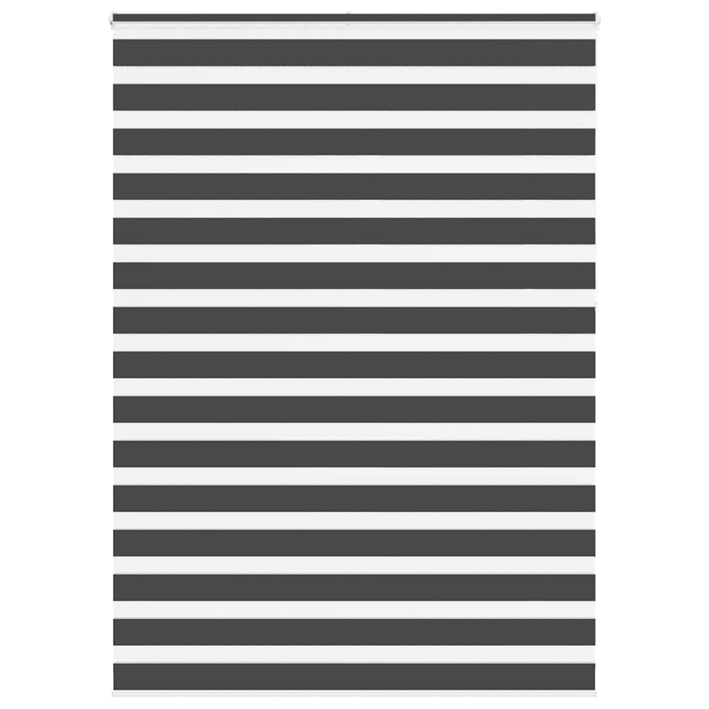 Zebra rolgordijn 160x230 cm stofbreedte 155,9 cm zwart