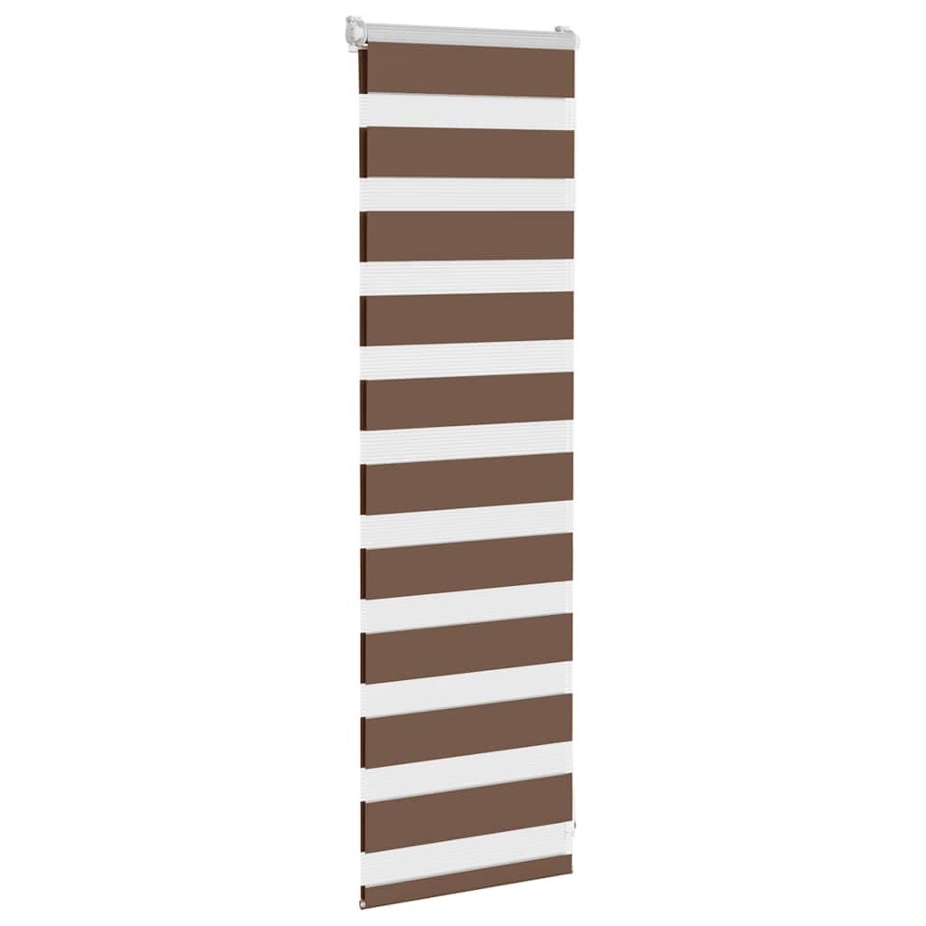 Zebra rolgordijn 40x100 cm stofbreedte 35,9 cm polyester bruin