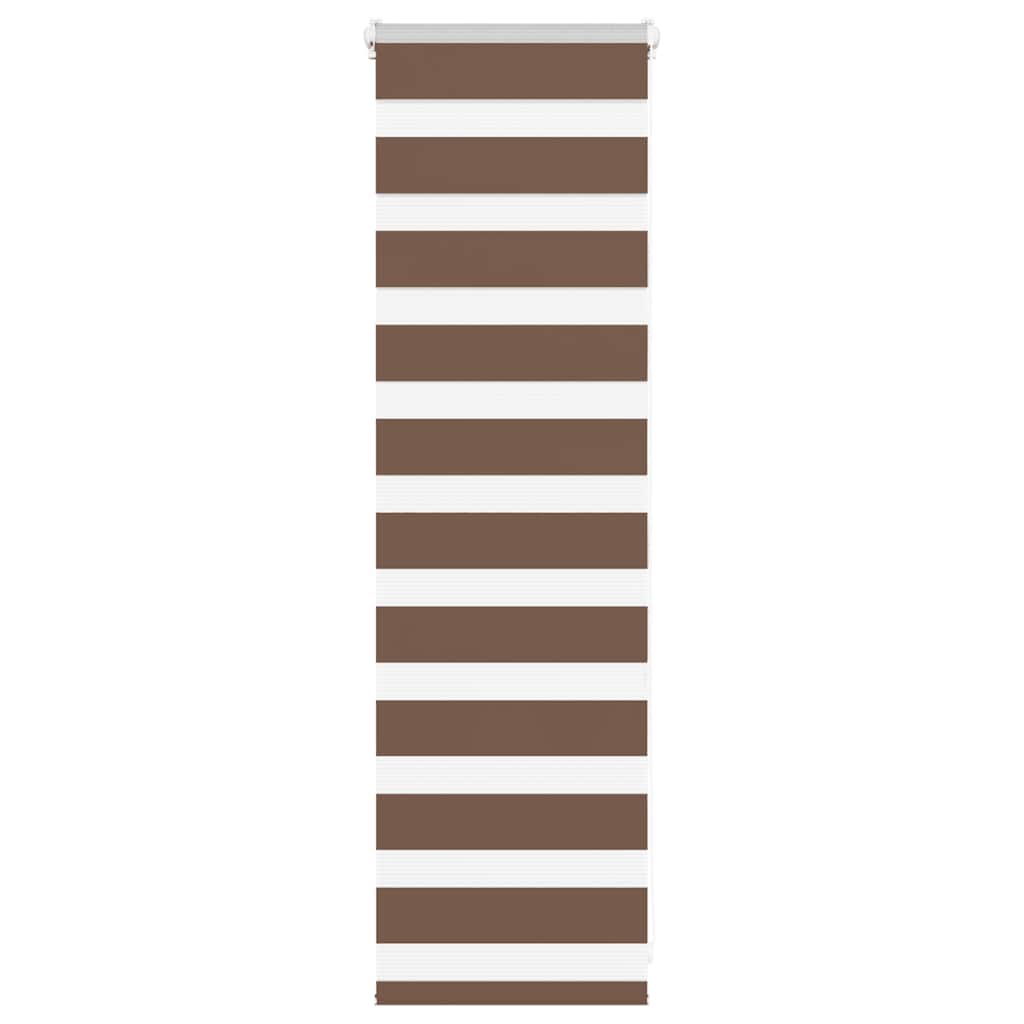Zebra rolgordijn 50x100 cm stofbreedte 45,9cm polyester bruin
