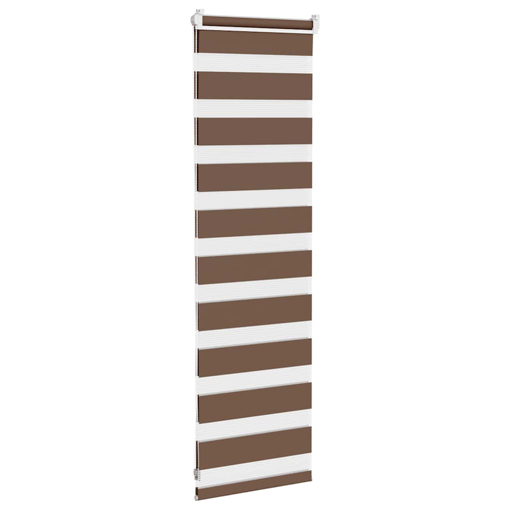 Zebra rolgordijn 50x100 cm stofbreedte 45,9cm polyester bruin