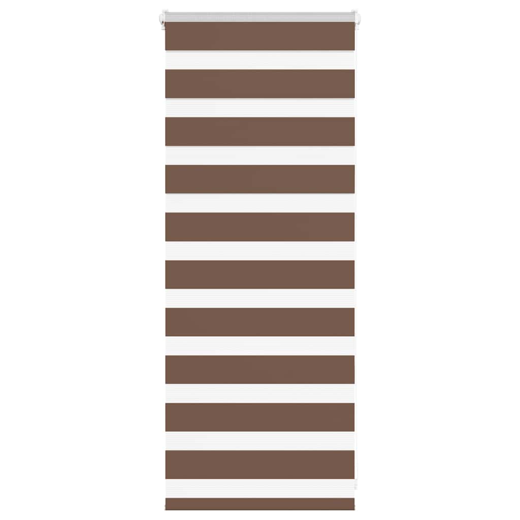 Zebra rolgordijn 55x100 cm stofbreedte 50,9 cm polyester bruin