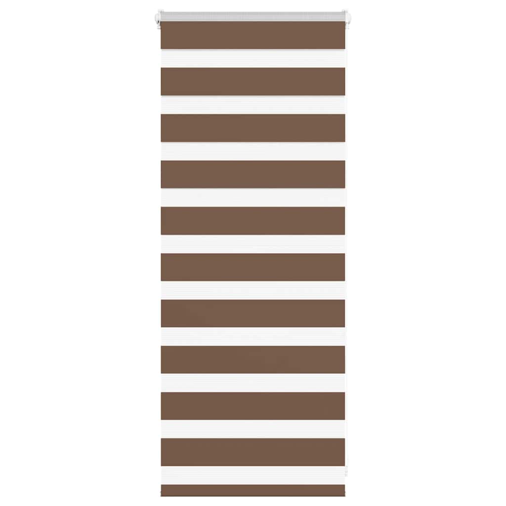Zebra rolgordijn 60x100 cm stofbreedte 55,9 cm polyester bruin