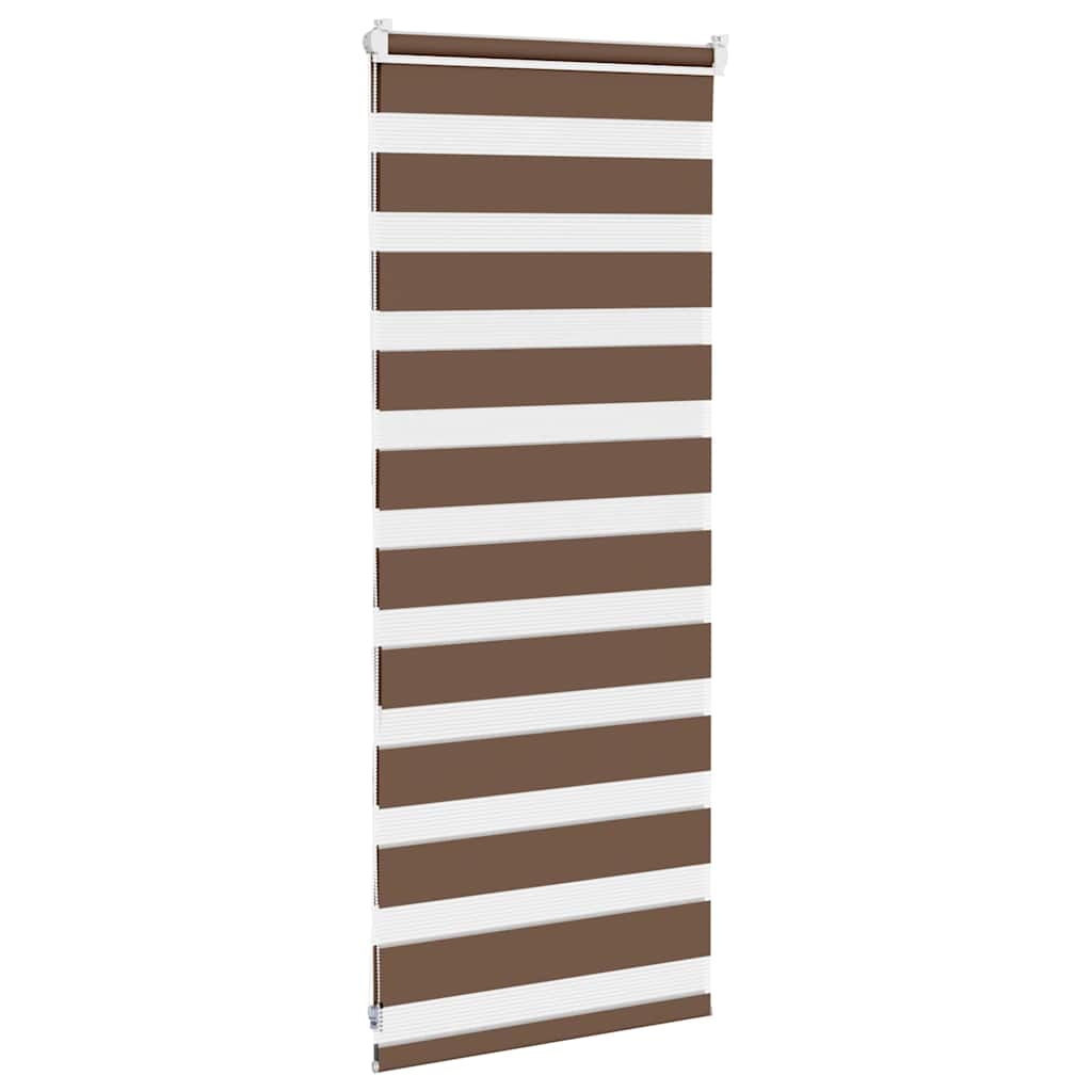 Zebra rolgordijn 60x100 cm stofbreedte 55,9 cm polyester bruin