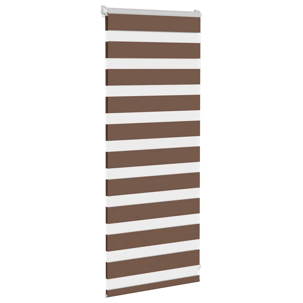 Zebra rolgordijn 60x100 cm stofbreedte 55,9 cm polyester bruin