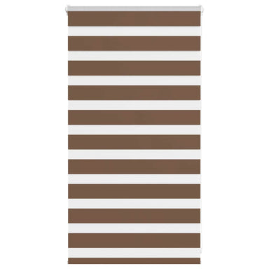 Zebra rolgordijn 70x100 cm stofbreedte 65,9 cm polyester bruin