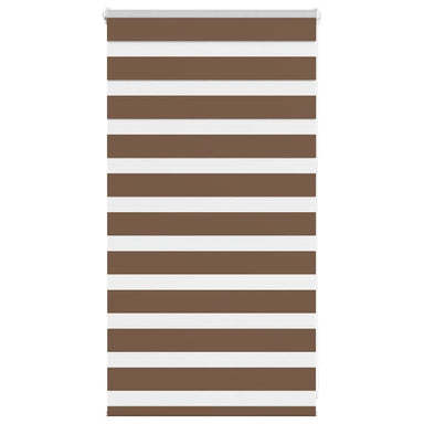 Zebra rolgordijn 75x100 cm stofbreedte 70,9 cm polyester bruin