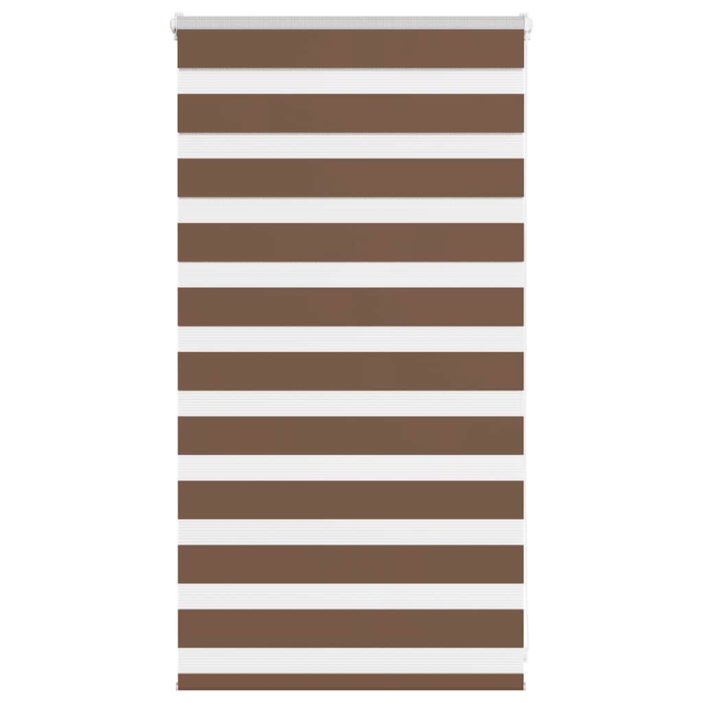 Zebra rolgordijn 80x100 cm stofbreedte 75,9 cm polyester bruin