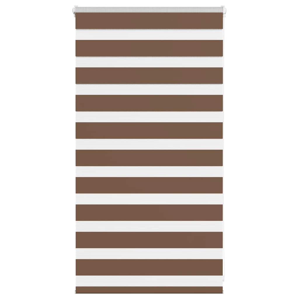 Zebra rolgordijn 90x100 cm stofbreedte 85,9 cm polyester bruin