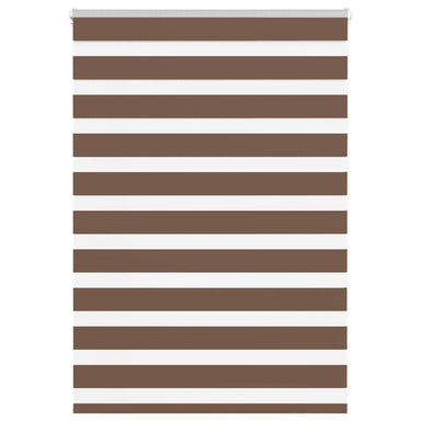 Zebra rolgordijn 95x100 cm stofbreedte 90,9 cm polyester bruin