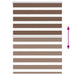 Zebra rolgordijn 95x100 cm stofbreedte 90,9 cm polyester bruin