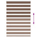 Zebra rolgordijn 105x100 cm stofbreedte 100,9cm polyester bruin