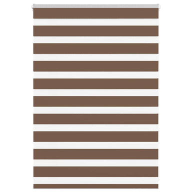 Zebra rolgordijn 110x100 cm stofbreedte 105,9cm polyester bruin