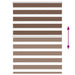 Zebra rolgordijn 115x100 cm stofbreedte 110,9cm polyester bruin