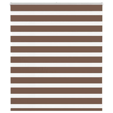 Zebra rolgordijn 120x100 cm stofbreedte 115,9cm polyester bruin