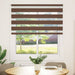 Zebra rolgordijn 125x100 cm stofbreedte 120,9cm polyester bruin
