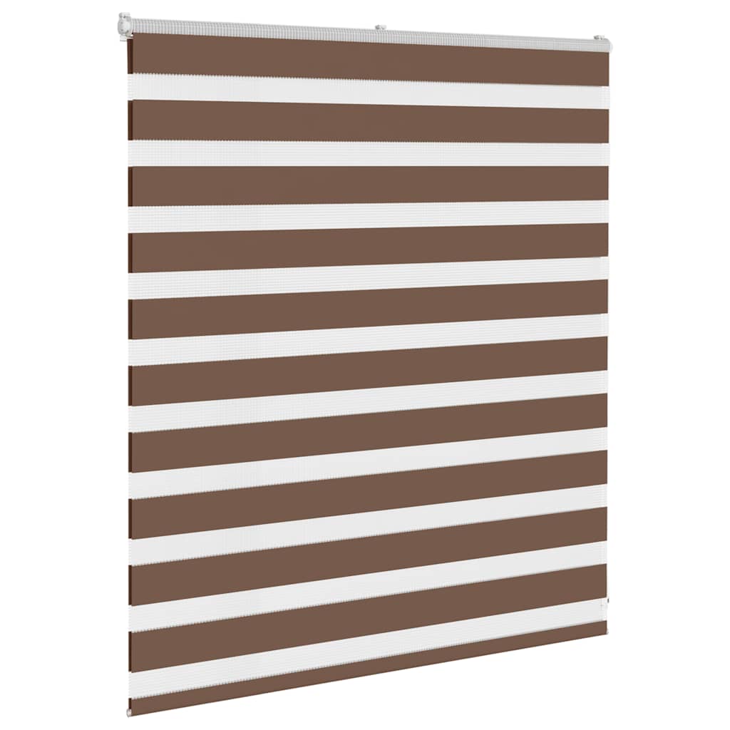 Zebra rolgordijn 125x100 cm stofbreedte 120,9cm polyester bruin