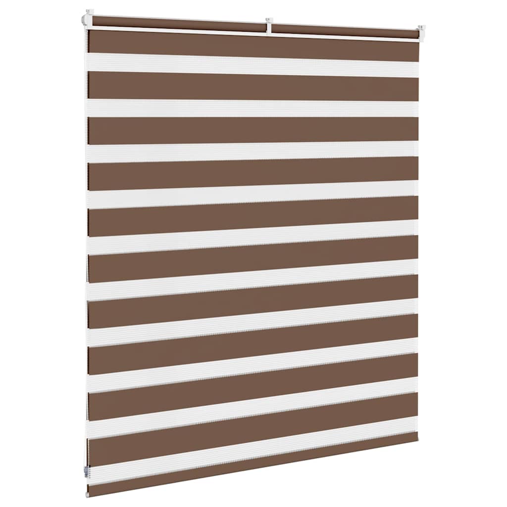 Zebra rolgordijn 125x100 cm stofbreedte 120,9cm polyester bruin