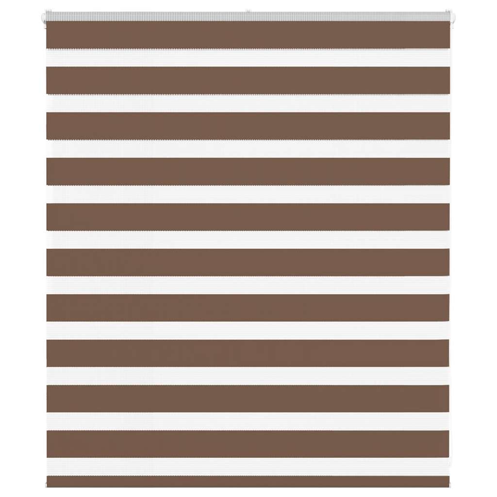 Zebra rolgordijn 130x100 cm stofbreedte 125,9cm polyester bruin