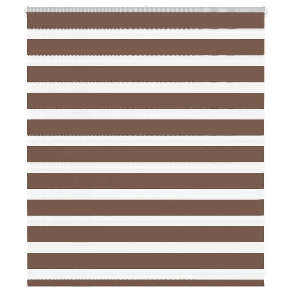 Zebra rolgordijn 135x100 cm stofbreedte 130,9cm polyester bruin