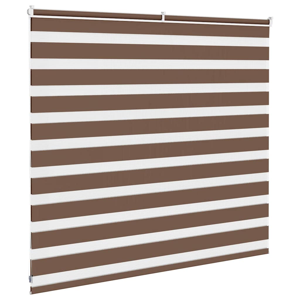 Zebra rolgordijn 160x100 cm stofbreedte 155,9cm polyester bruin