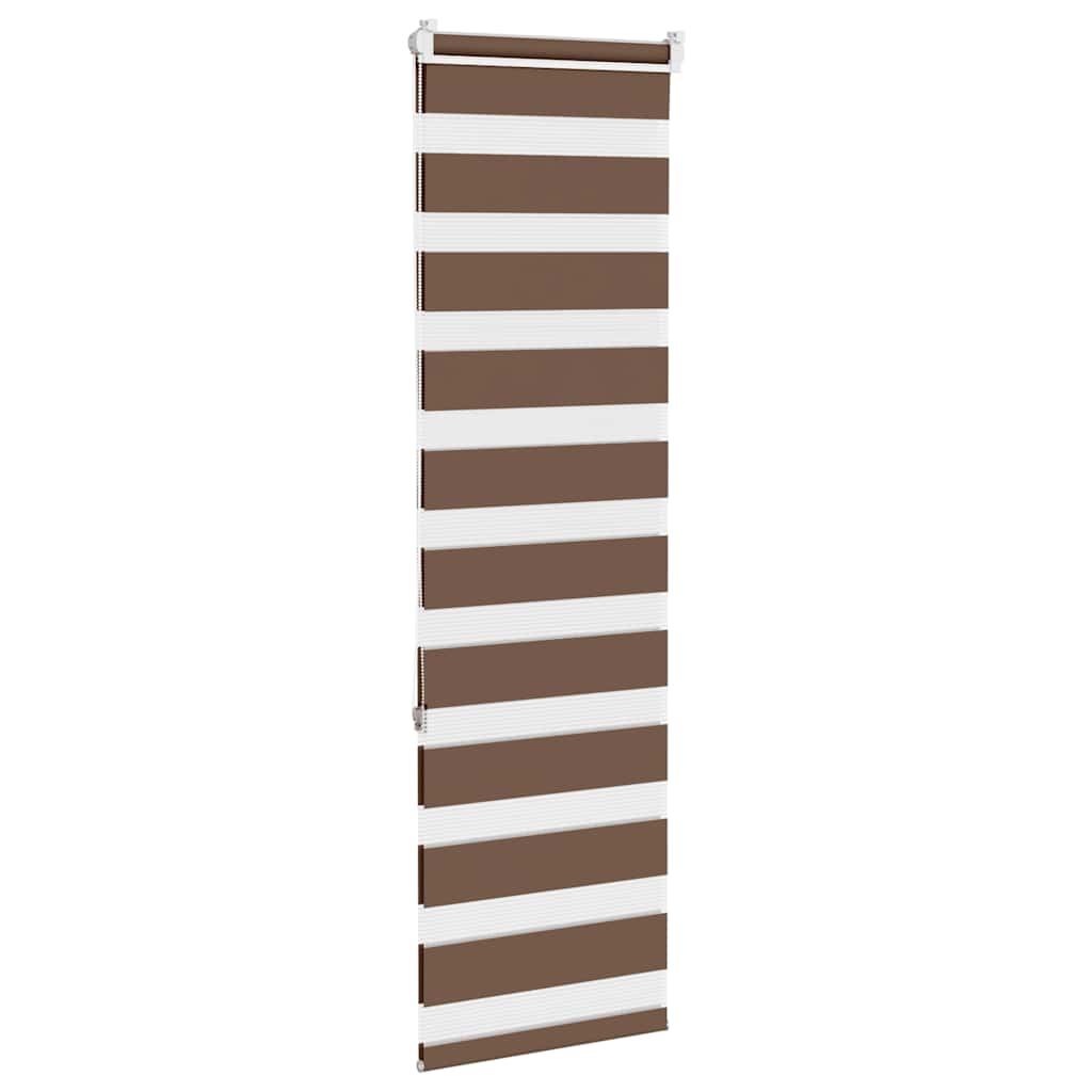 Zebra rolgordijn 40x150 cm stofbreedte 35,9 cm polyester bruin