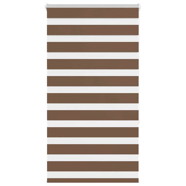 Zebra rolgordijn 75x150 cm stofbreedte 70,9 cm polyester bruin
