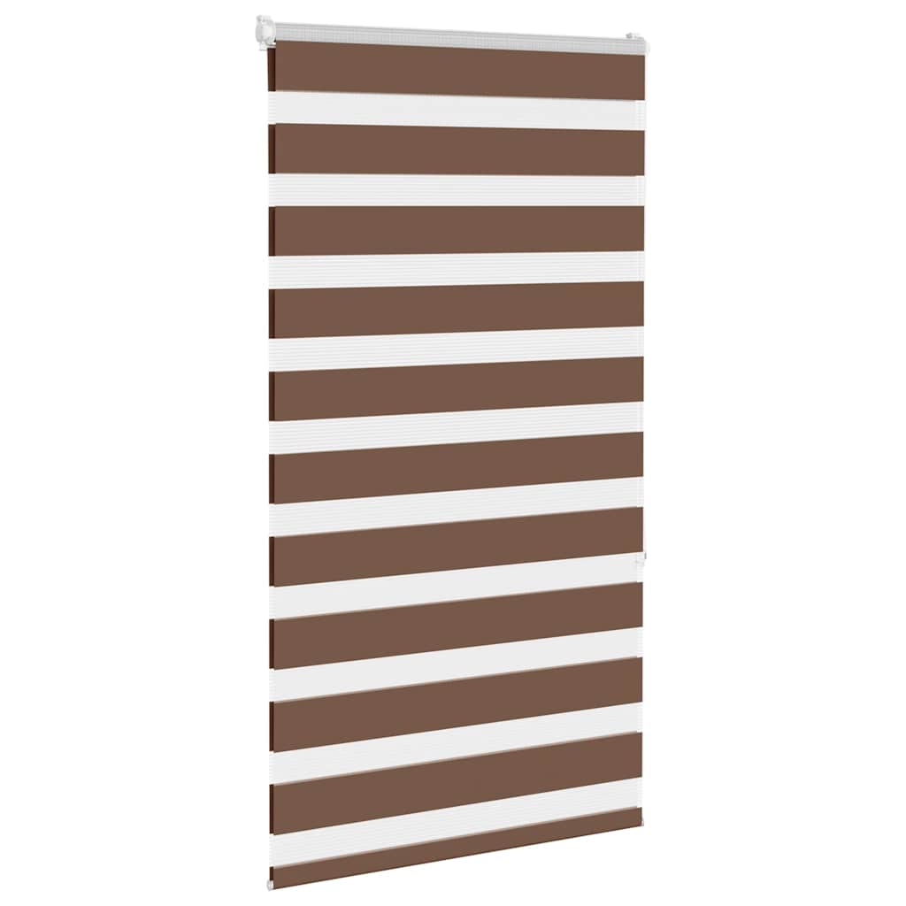 Zebra rolgordijn 75x150 cm stofbreedte 70,9 cm polyester bruin