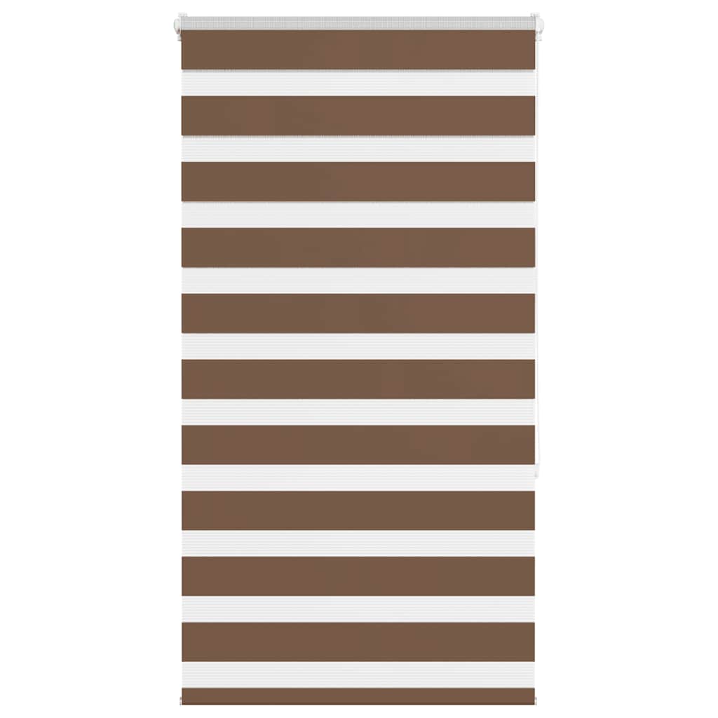 Zebra rolgordijn 85x150 cm stofbreedte 80,9 cm polyester bruin