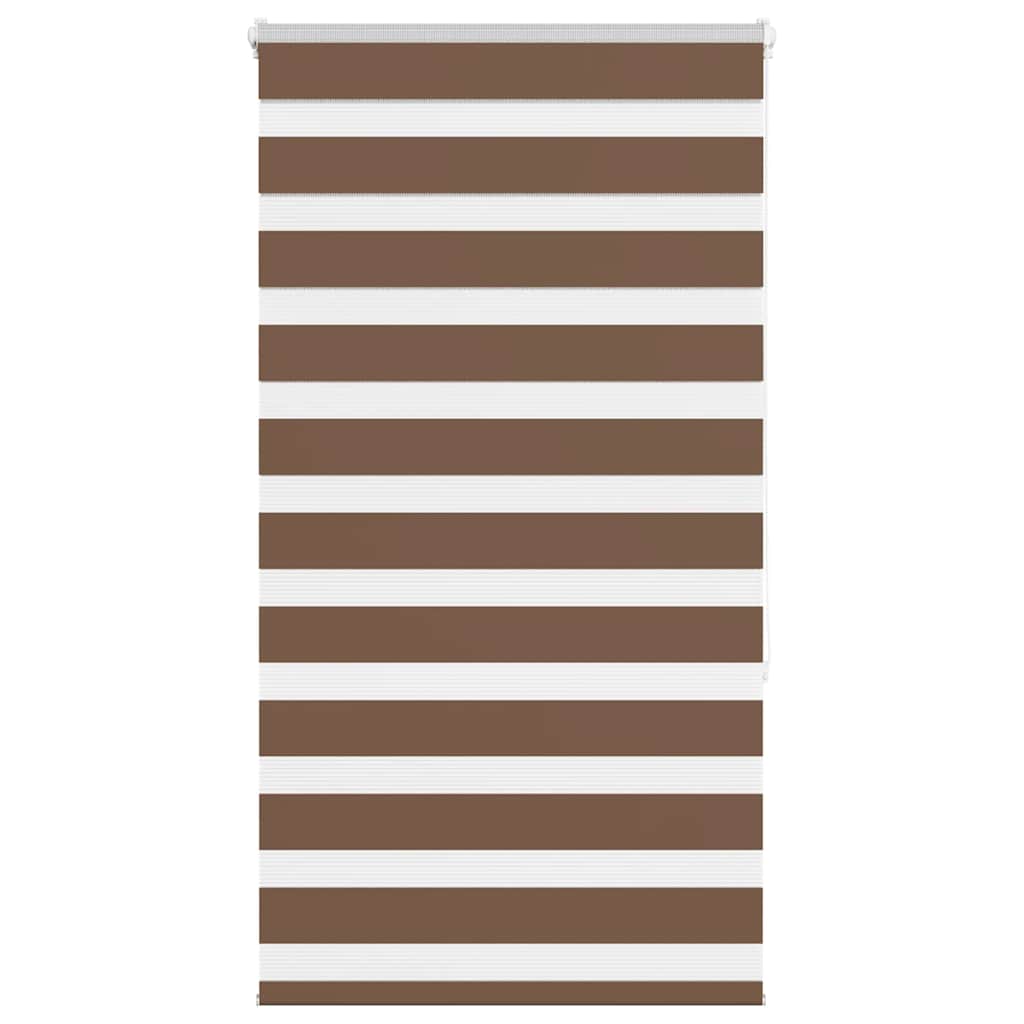 Zebra rolgordijn 90x150 cm stofbreedte 85,9 cm polyester bruin