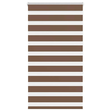 Zebra rolgordijn 90x150 cm stofbreedte 85,9 cm polyester bruin