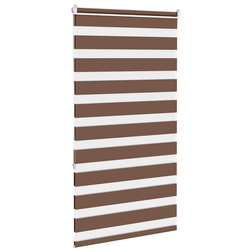 Zebra rolgordijn 90x150 cm stofbreedte 85,9 cm polyester bruin