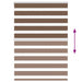 Zebra rolgordijn 100x150 cm stofbreedte 95,9 cm polyester bruin