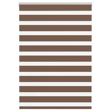 Zebra rolgordijn 105x150 cm stofbreedte 100,9cm polyester bruin