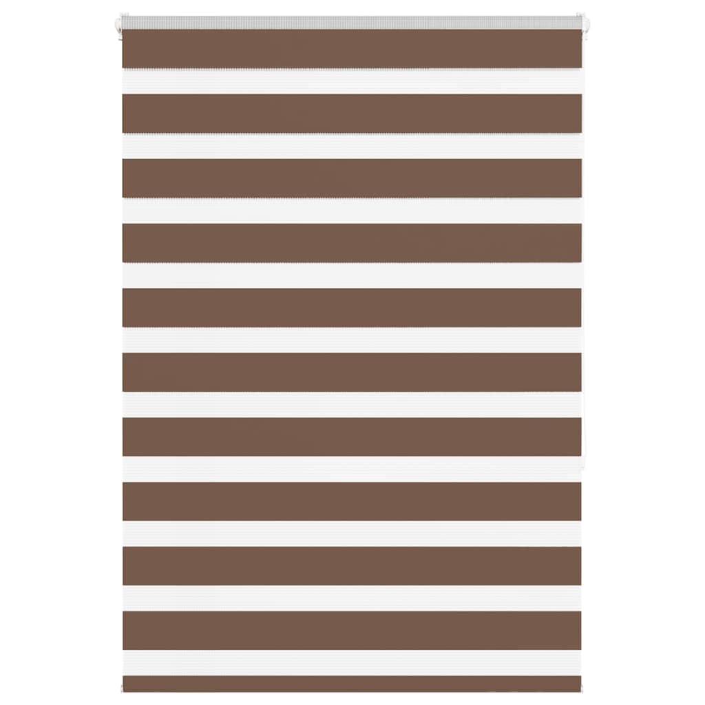Zebra rolgordijn 115x150 cm stofbreedte 110,9cm polyester bruin