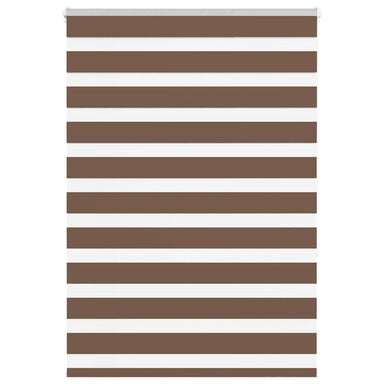 Zebra rolgordijn 115x150 cm stofbreedte 110,9cm polyester bruin