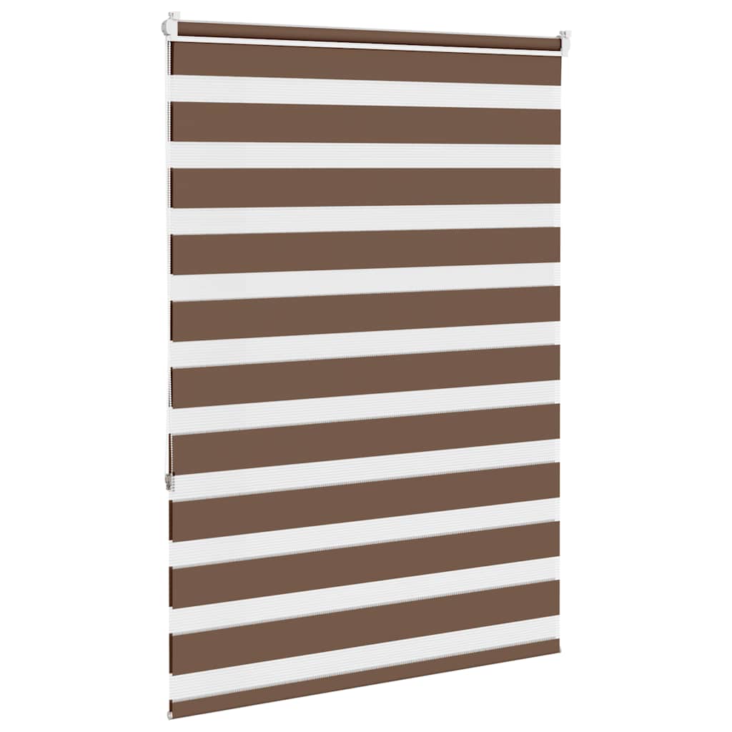 Zebra rolgordijn 115x150 cm stofbreedte 110,9cm polyester bruin