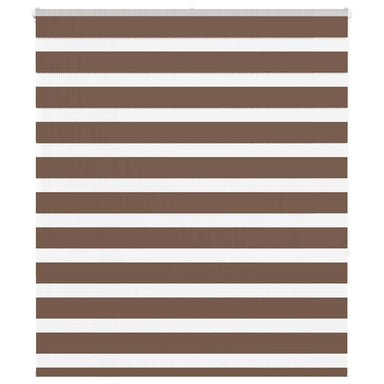 Zebra rolgordijn 120x150 cm stofbreedte 115,9cm polyester bruin
