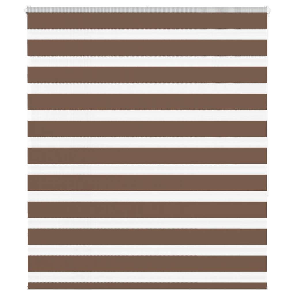 Zebra rolgordijn 125x150 cm stofbreedte 120,9cm polyester bruin